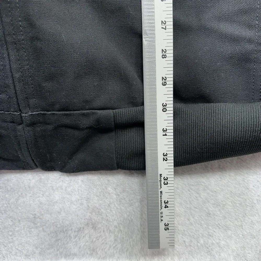 Carhartt Duck Thermal Lined Active Jacket Mens 5XL Black J131 Hooded Zip Outdoor